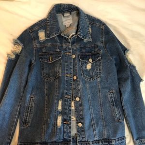 Distressed Denim Jacket